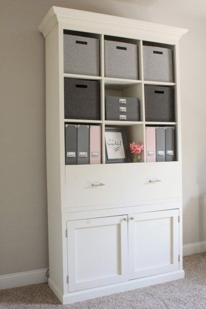DIY Office Storage Cabinet Bookcase | Office storage furniture .