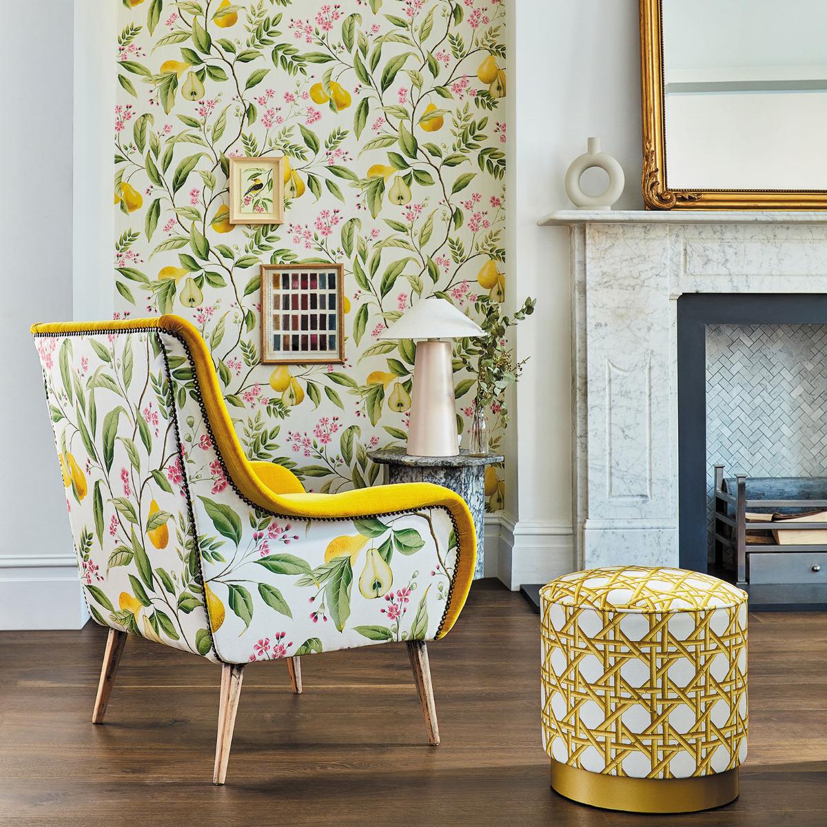 Bold wallpaper patterns transform your Living Room into a visual masterpiece