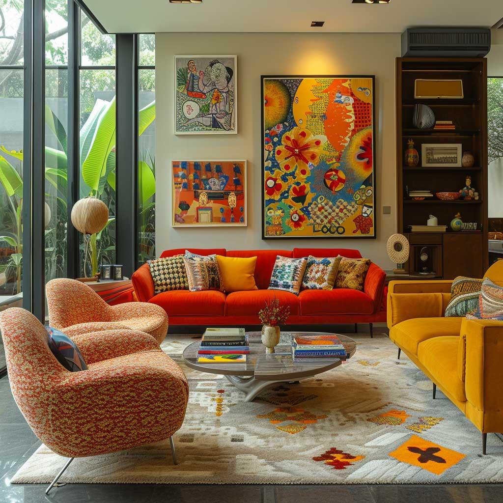 Mix vintage‌ and modern decor for⁢ an‌ eclectic ⁢living room feel