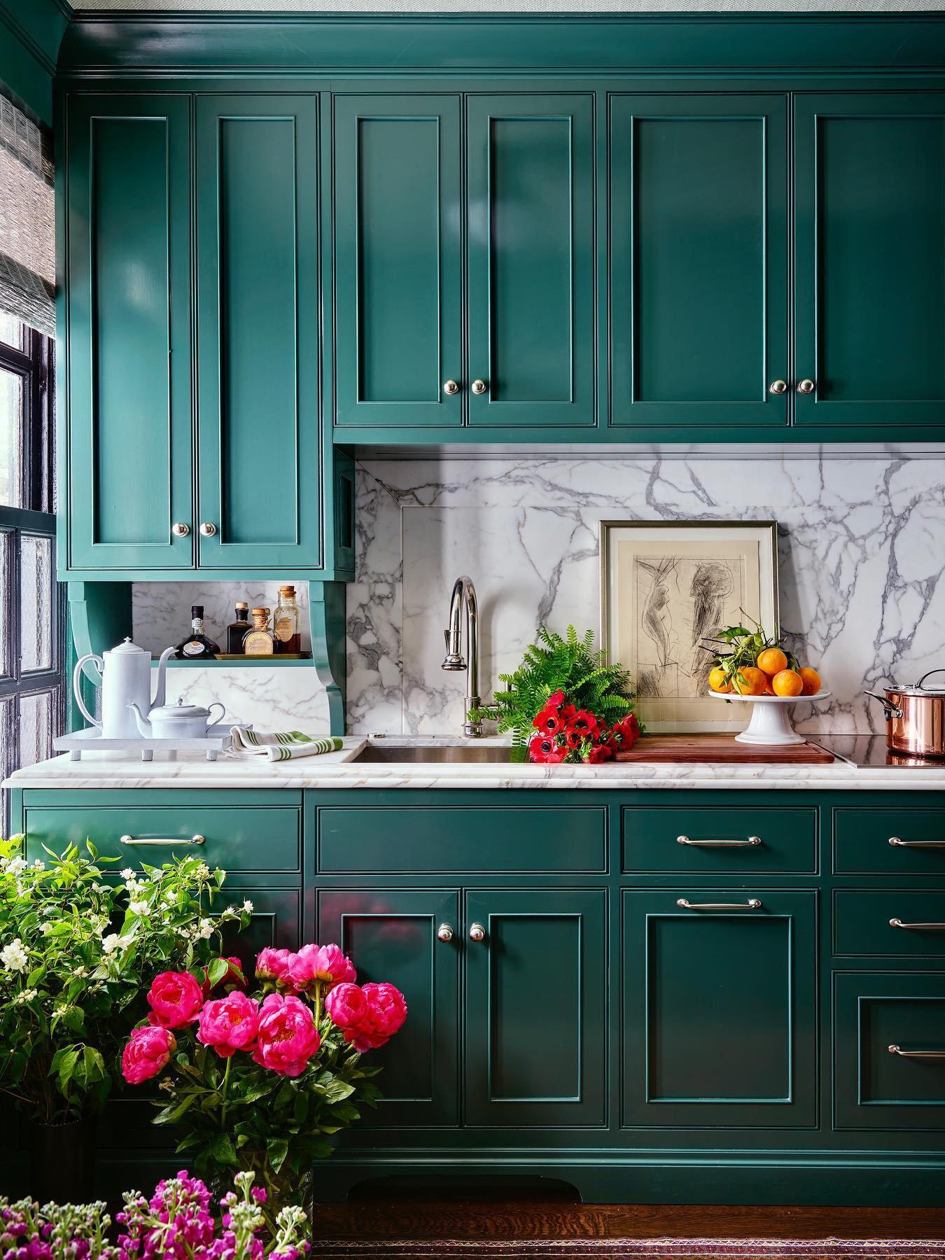 Embrace bold color palettes to refresh your kitchen atmosphere and spark creativity