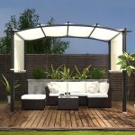 Shop 10'x8' Pergola Gazebo Canopy Outdoor Patio Garden Steel Frame .