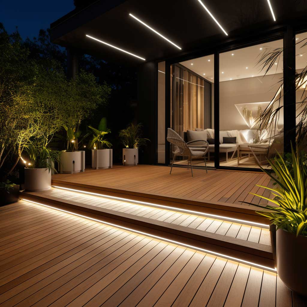Lighten your patio area with outdoor
patio lights.