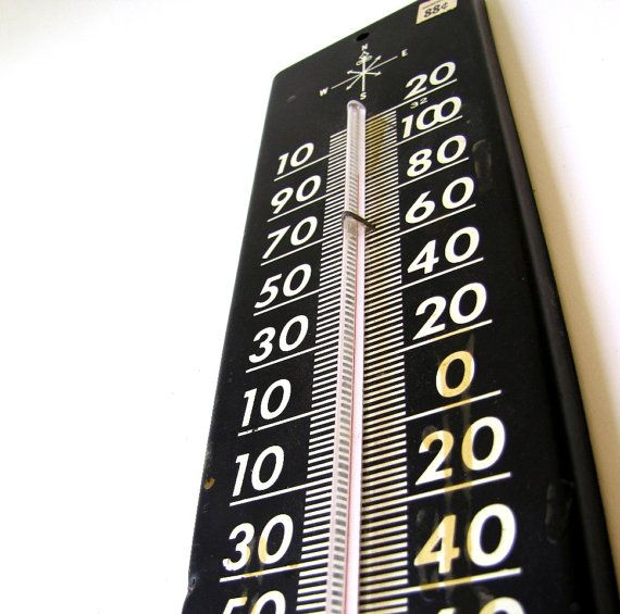 large vintage outdoor thermometer | Outdoor thermometer .