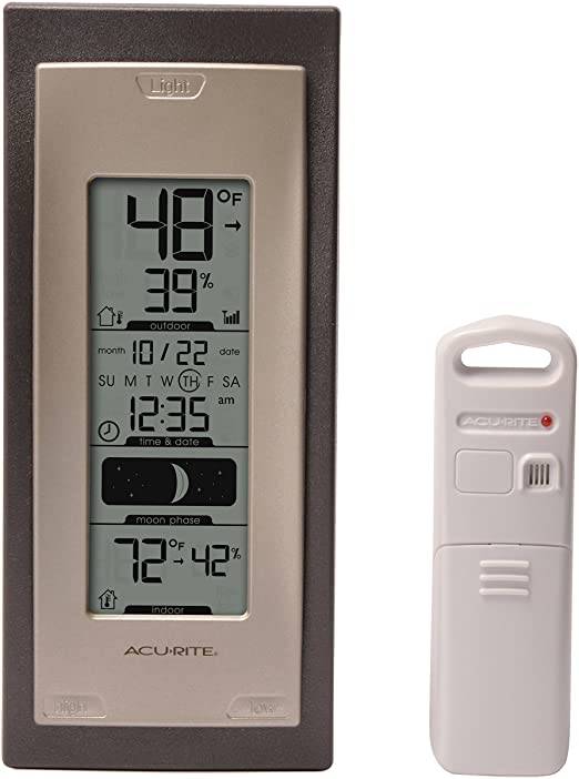 Amazon.com: AcuRite 00592A4 Wireless Indoor/Outdoor Thermometer .