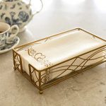 Amazon.com: Gold Elegant Sturdy Guest Napkin Holder | Disposable .