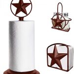 Amazon.com: Brown Rustic Texas Star Paper Towel Holder, Napkin .