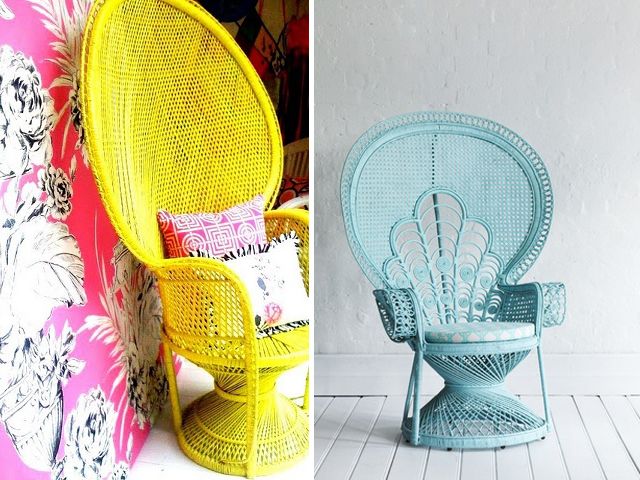 DIY Home: Painted Peacock Chair | A Pair & A Spare | Home diy .