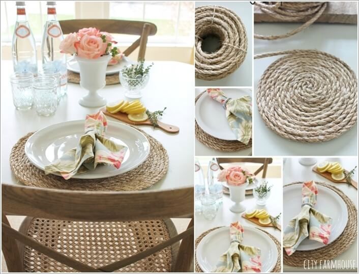 10 Wonderful DIY Placemat Ideas for Your Dining Table | Placemats .