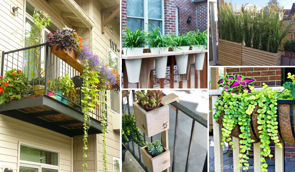 19 Railing Planter Ideas For Making Small Balcony Garde