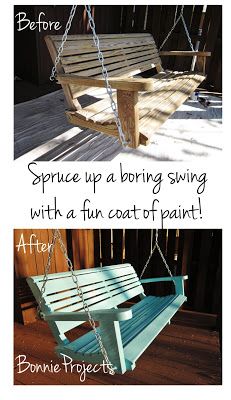 BonnieProjects: Painted porch swing | Porch swing, Porch swing .