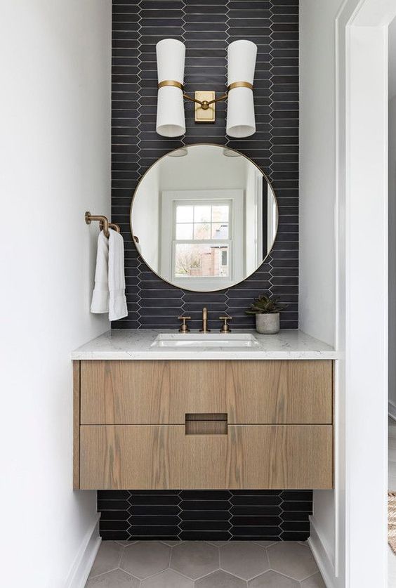 “Small Space, Big Impact: High-Design Powder Room Makeover Ideas”