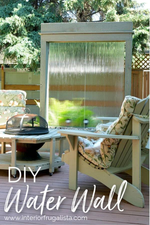 Add a water feature for soothing sounds on your screened porch