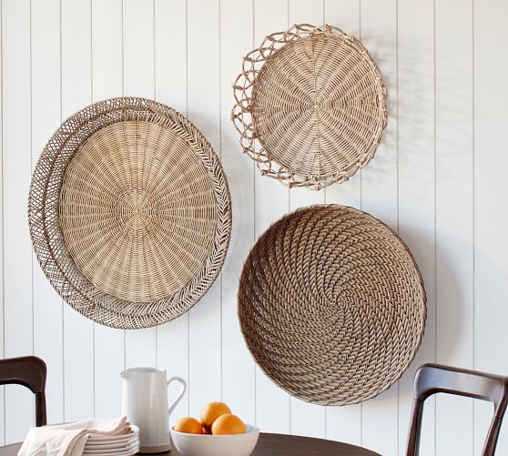 Jasper Natural Rattan Basket Wall Art | Wall Decor | Pottery Ba