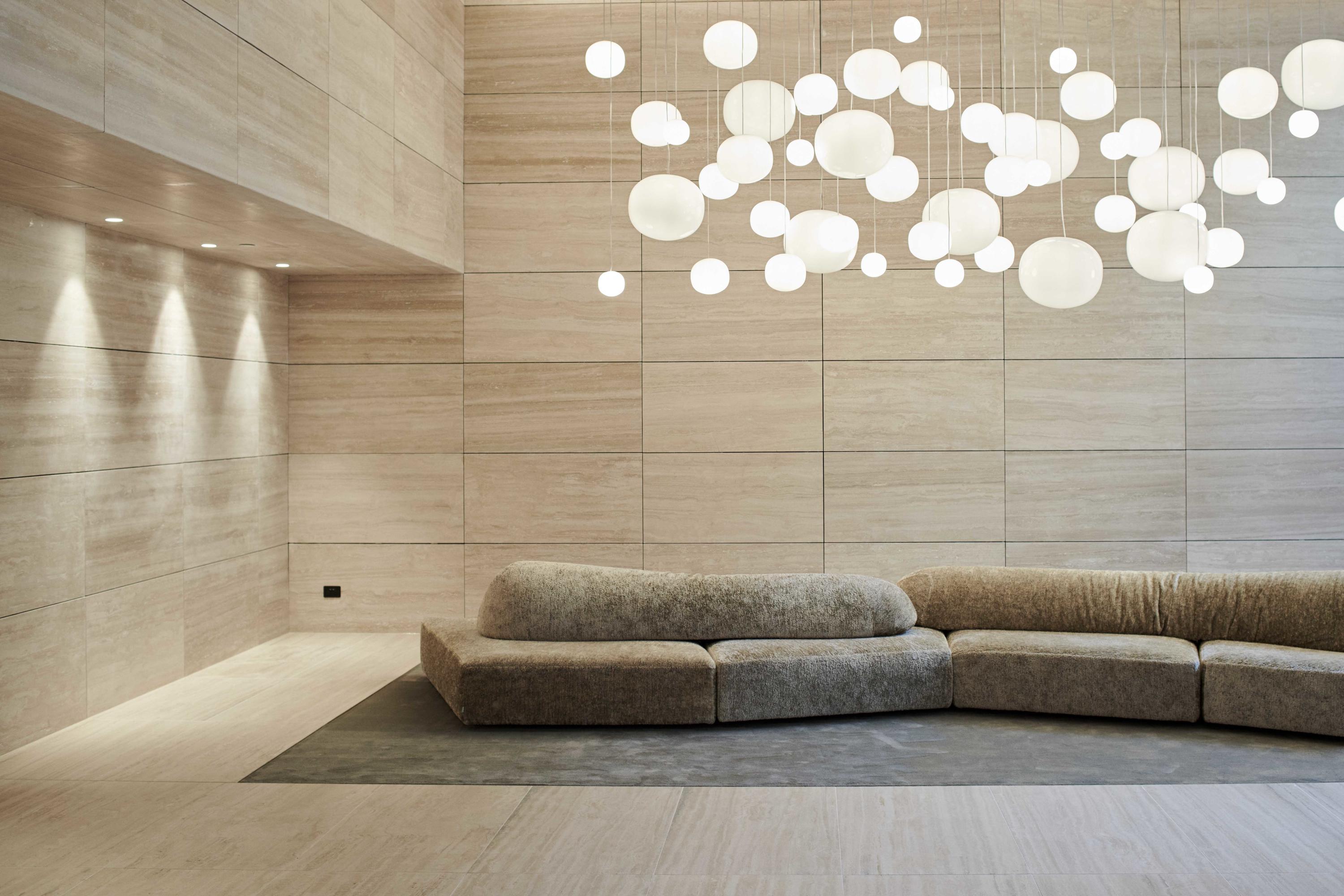 Include a comfortable sofa with organic shapes that invite relaxation