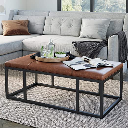 Amazon.com: Nathan James Nelson Coffee Table Ottoman, Living Room .