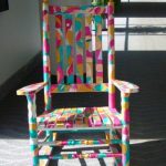 rocking chairs | Painted rocking chairs, Colorful rocking chair .