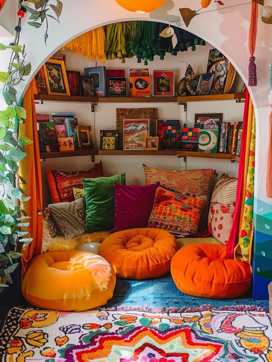 Create a cozy reading ​nook ⁣in your teen bedroom with plush cushions