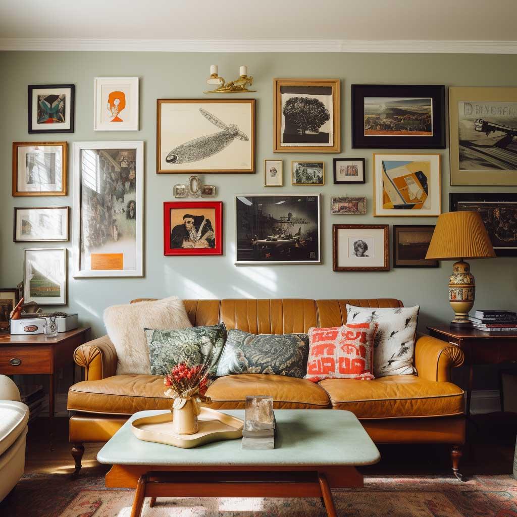 Gallery Walls: ⁣Curate personal art pieces for a unique ⁣living room focal point