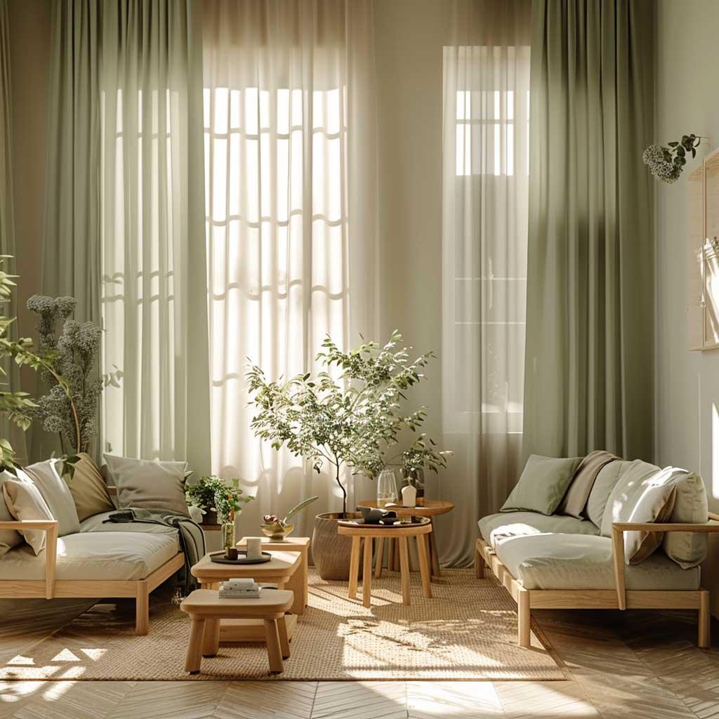 Choose earthy, natural fabrics for‍ window⁤ treatments to maintain a ‍serene atmosphere