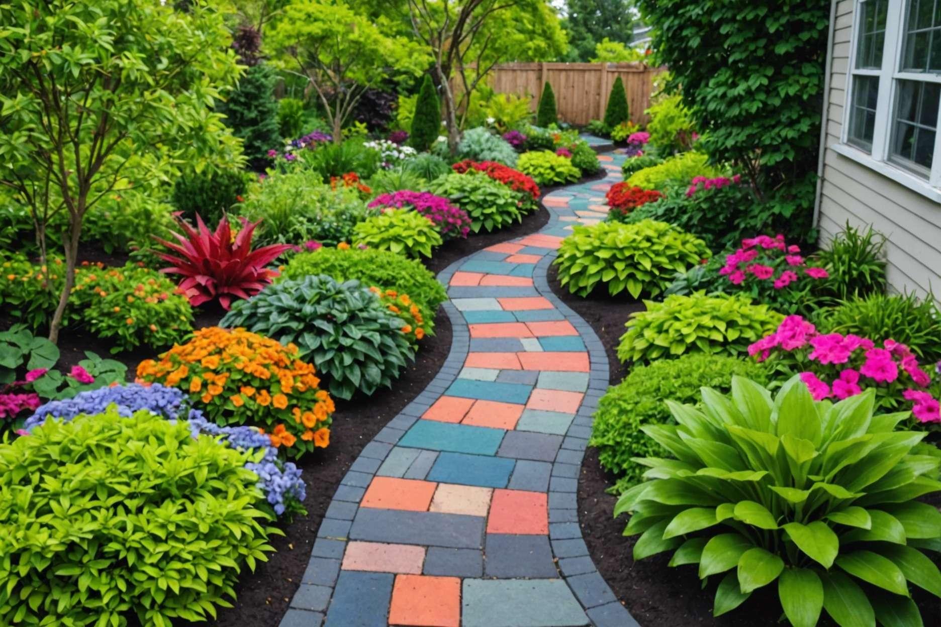 Create a winding pathway using‌ bricks⁤ for stunning front yard landscaping