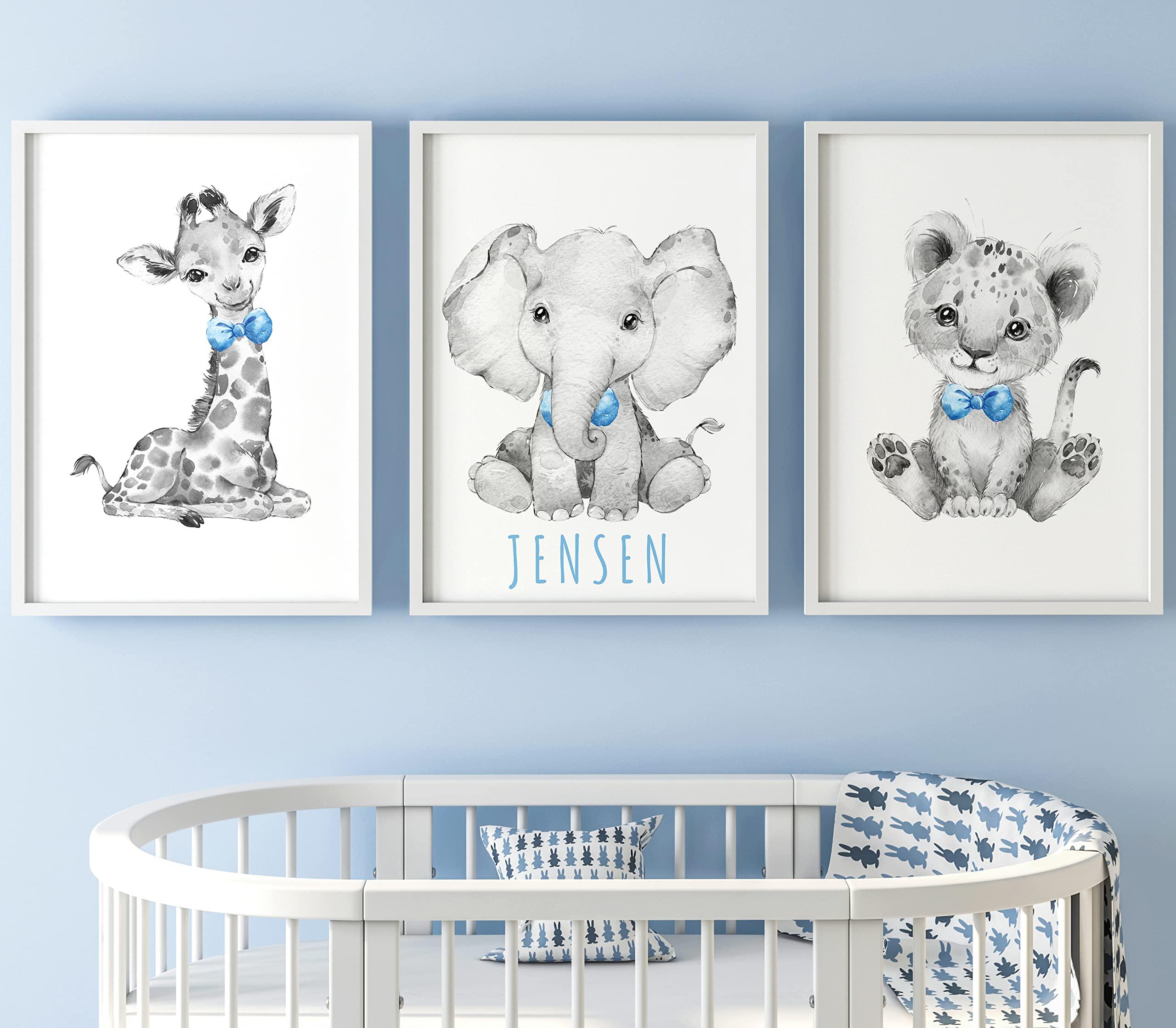 Dreamy Safari: Incorporate ​animal prints and soft earth tones for a boy nursery