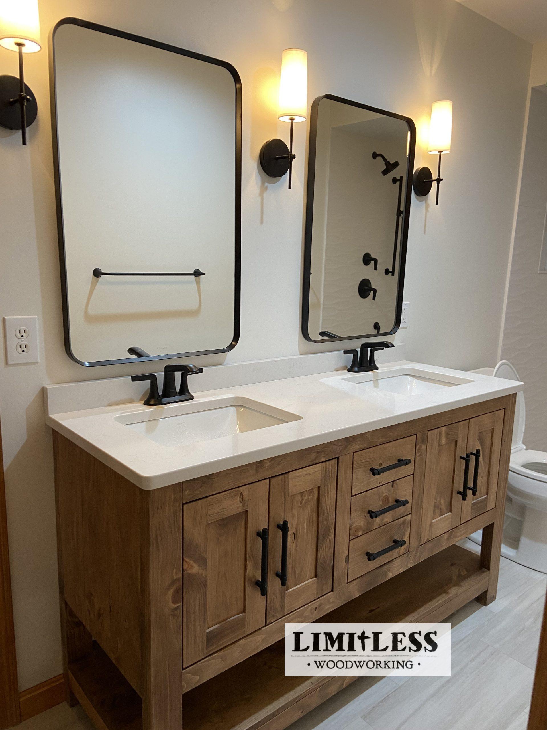 Dual vanities for functional and‍ stylish farmhouse bathrooms