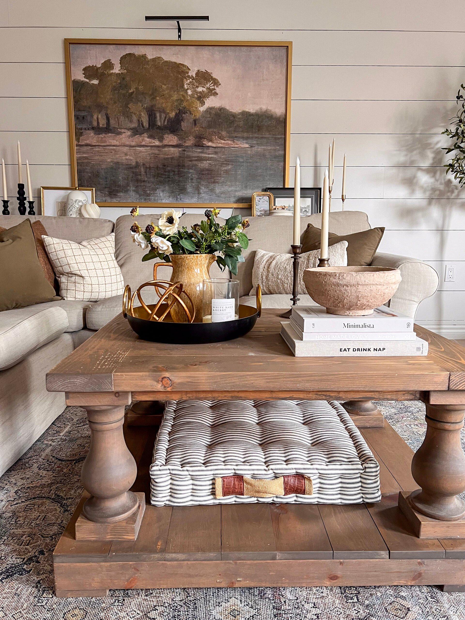 Design a stylish coffee table⁢ arrangement‌ for⁣ functional beauty in your⁣ living⁣ room