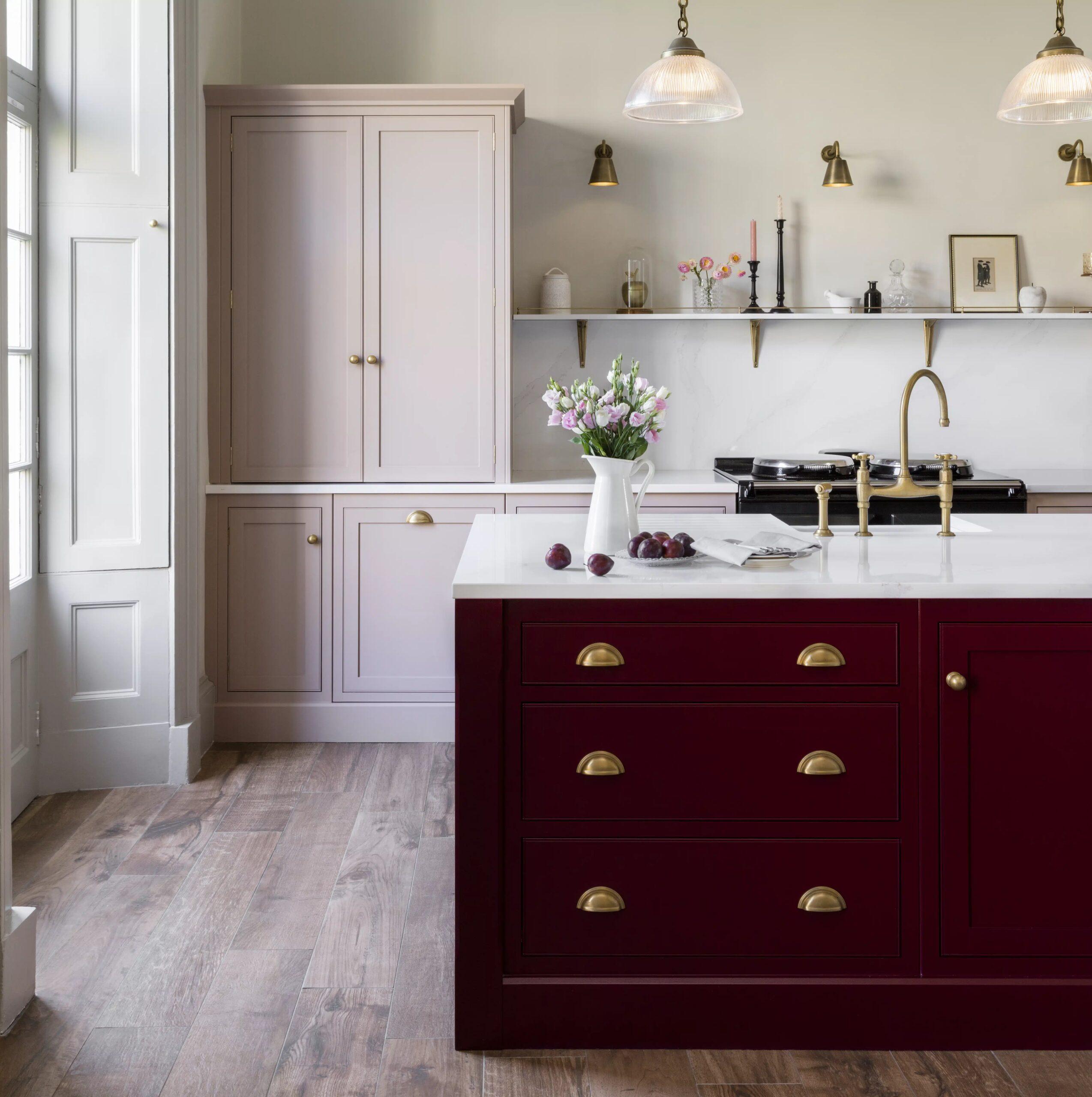 Design with function in mind to create an efficient Burgundy Kitchen workspace