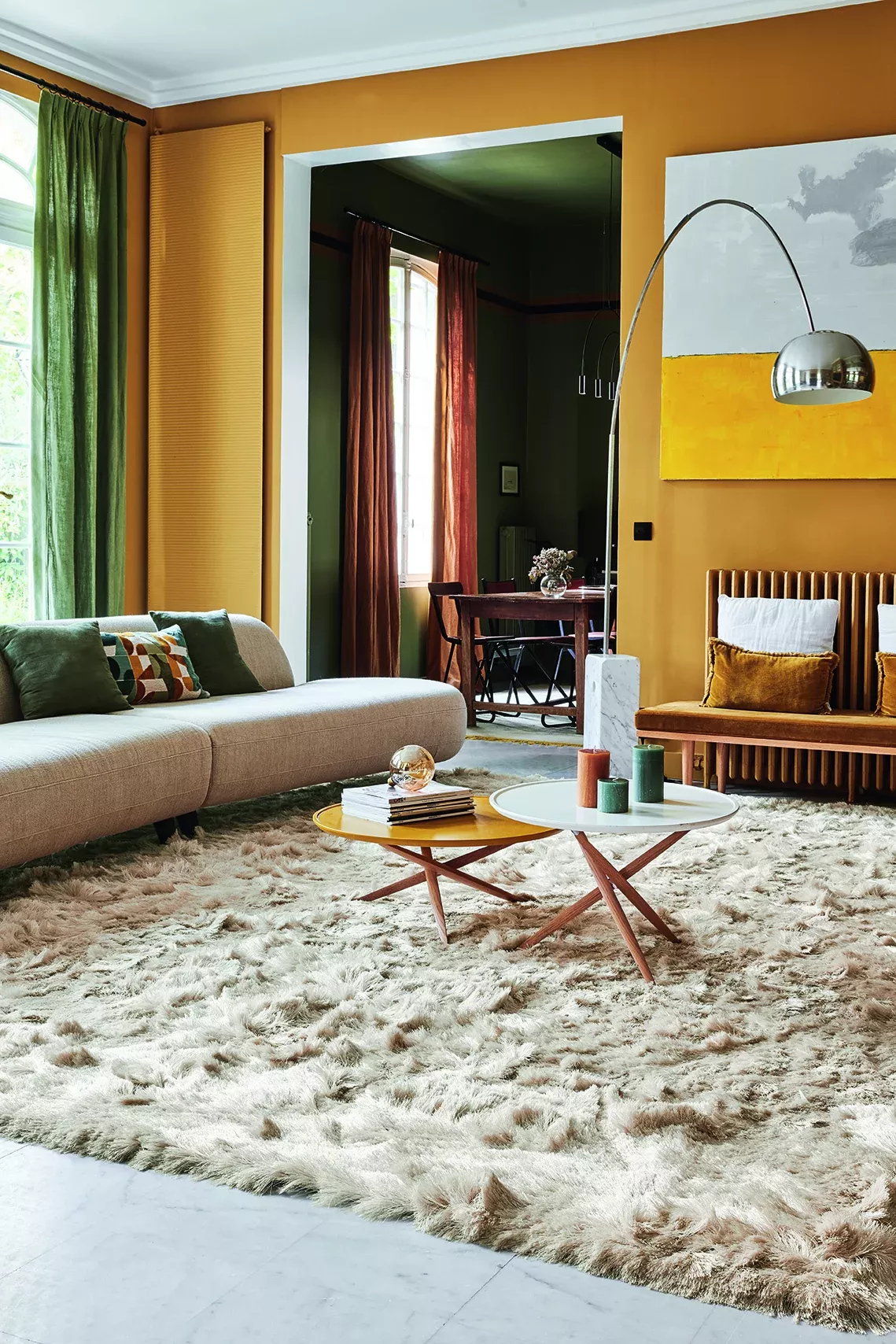 Get a stunning look in your bedroom with
  shaggy rugs
