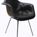 Black Leather Eames Shell Chair - Lost and Fou
