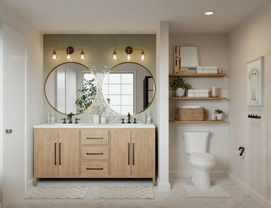 Neutral color palettes create serene farmhouse⁣ bathrooms atmospheres