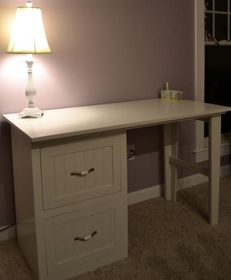 Desk with Filing Drawers (we need 1 drawer and 1 open space for .