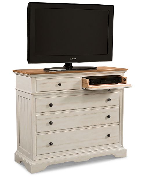 Furniture Cottage Solid Wood Small Media Dresser & Reviews .