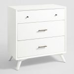 Small White Wood Brewton Dresser | World Mark