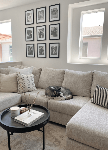 Seating – small sectional couch