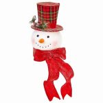 RAZ Imports 14.75" Everything Merry Snowman Head Christmas Tree .