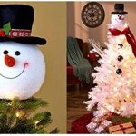 Amazon.com: KNL Store Frosty Snowman Top Hat Christmas Tree Topper .
