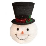 Lighted Top Hat Snowman Tree Topper - Christmas Tree Shops and .