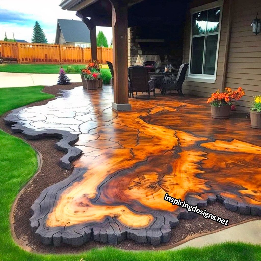 Stained concrete patio – the long-lasting
  one