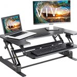 Amazon.com : VIVO Height Adjustable Standing Desk Sit to Stand Gas .