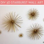 Make It: DIY Mid-Century Modern 3D Starburst Wall Art | Starburst .