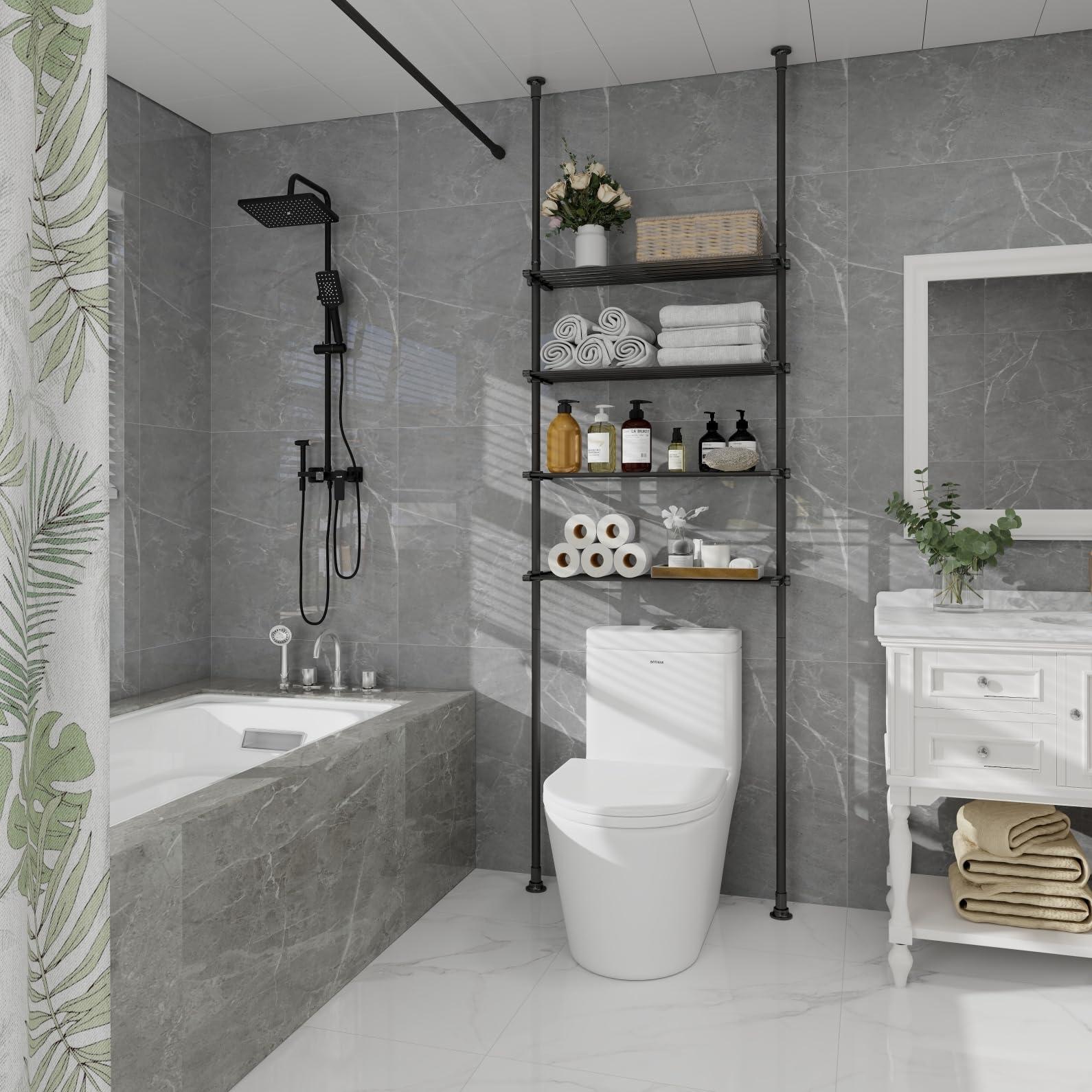 Install⁢ adjustable shelving for flexibility in your narrow bathroom setup