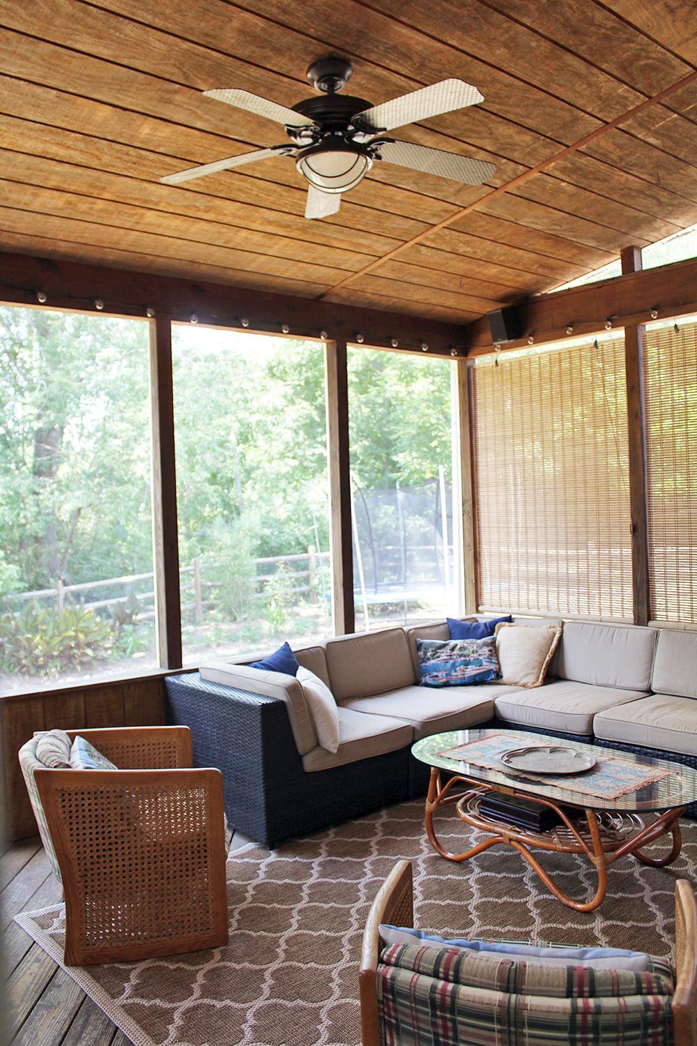 Incorporate DIY projects for unique decor on your screened porch