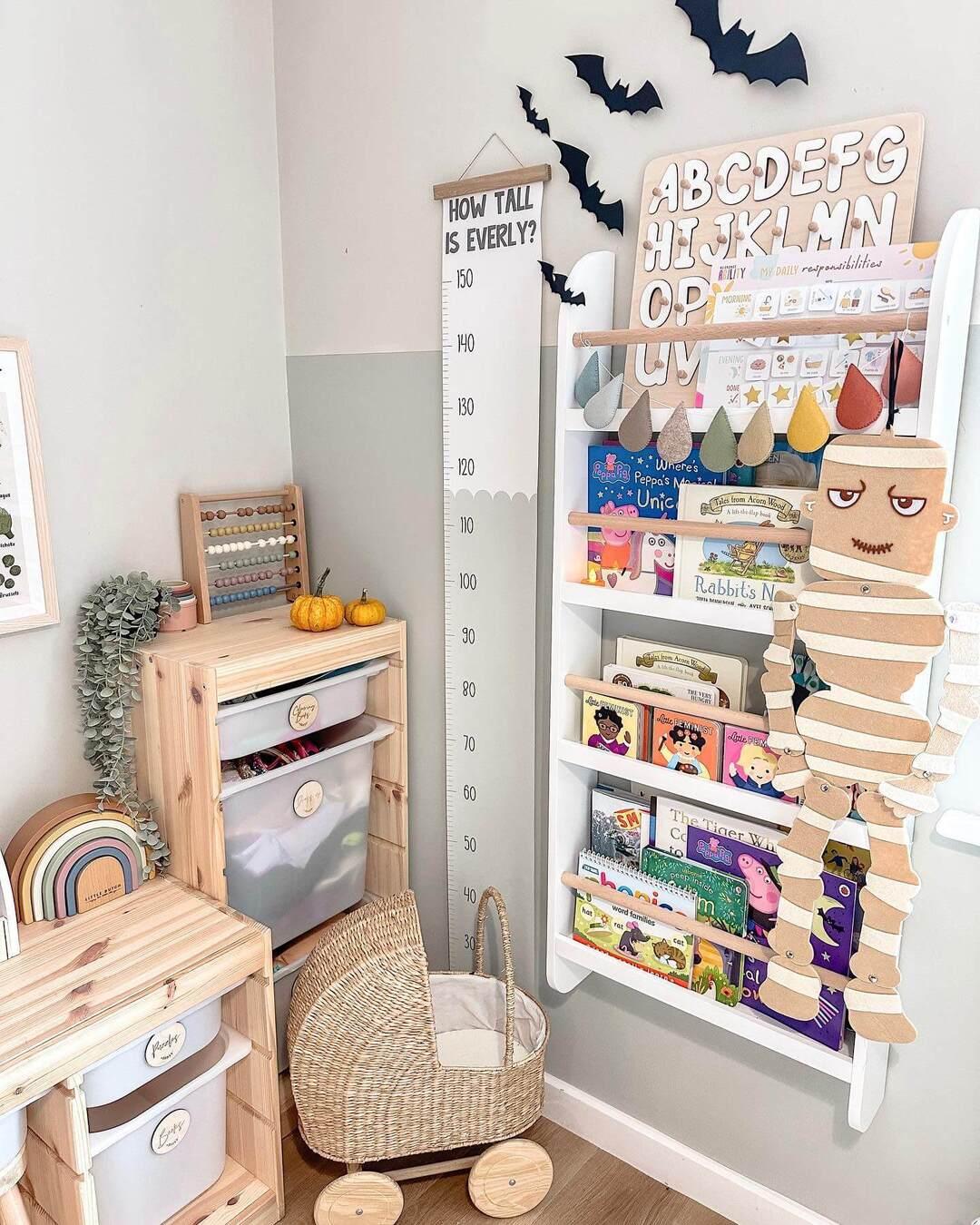 Artistic growth chart to track milestones in your Nursery Nook