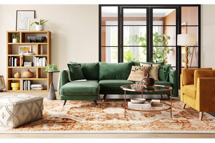 Use rich, earthy tones in upholstery to create a soothing atmosphere in your Boho living room