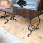 iron table bases for granite tops | Iron Coffee Table Granite .