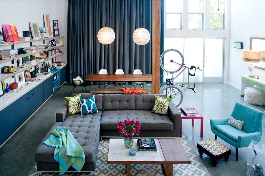 Use a mix​ of seating options for‍ comfort ⁢in your eclectic living room