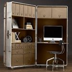 Richards' Trunk Secretary | Home office design, Small home office .