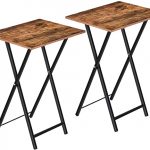 Amazon.com: HOOBRO TV Trays Set of 2, Folding TV Tables, Snack .