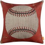 Amazon.com: LINKWELL Vintage Baseball Pillow Cover 18x18 inch .